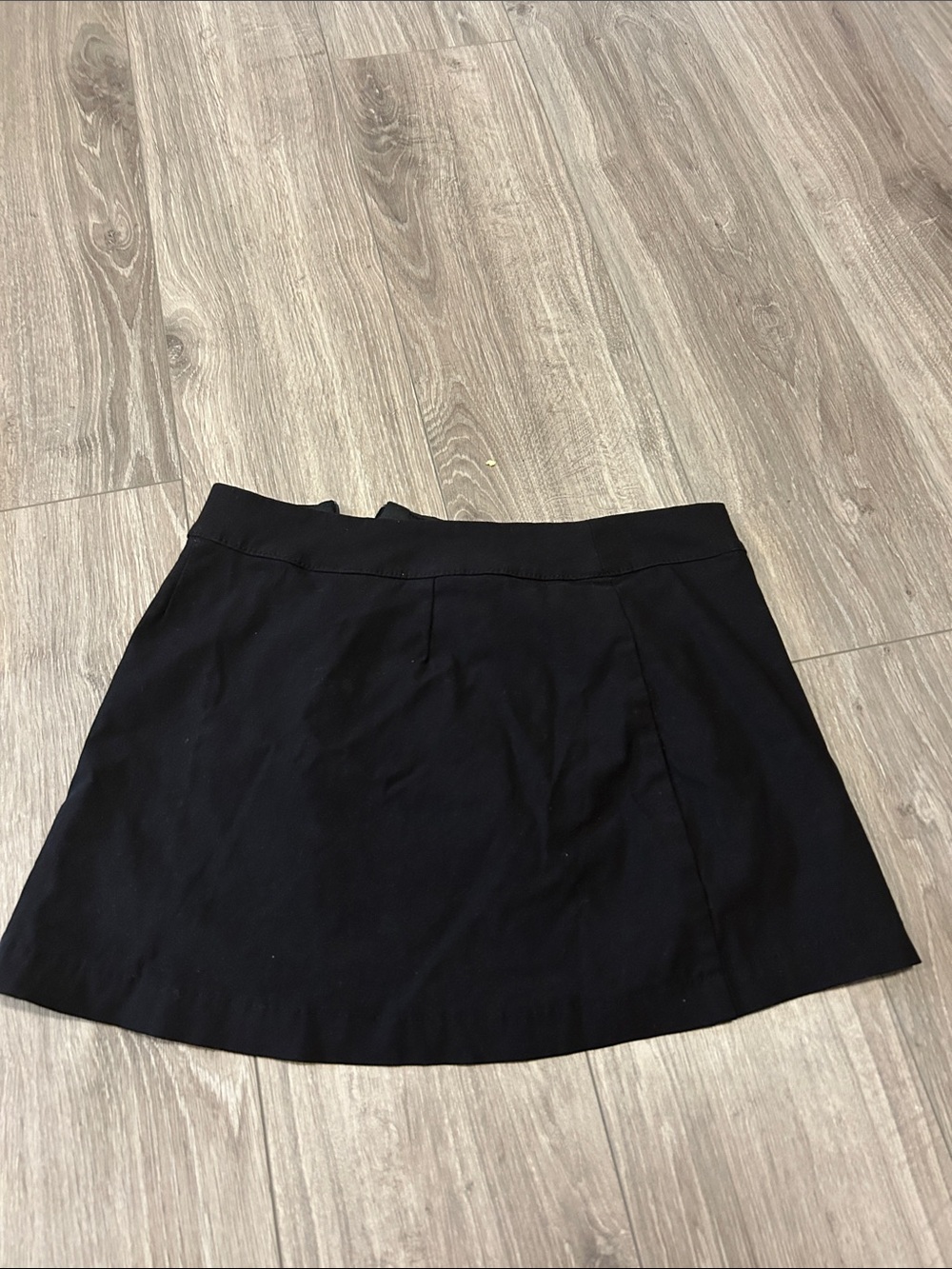 Garage Black Mini Skirt - Simple A-Line